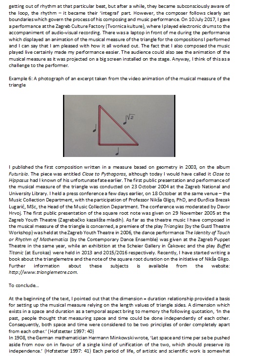 THE MUSICAL MEASURE OF THE TRIANGLE-TRIANGLEMETRE
